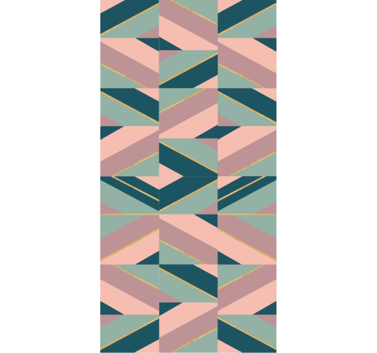Abstract Geometric Motif modern roller blind - TenStickers