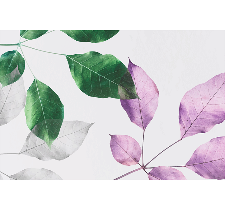 Vibrant Leaf Patterns flowers and plants roller blind - TenStickers
