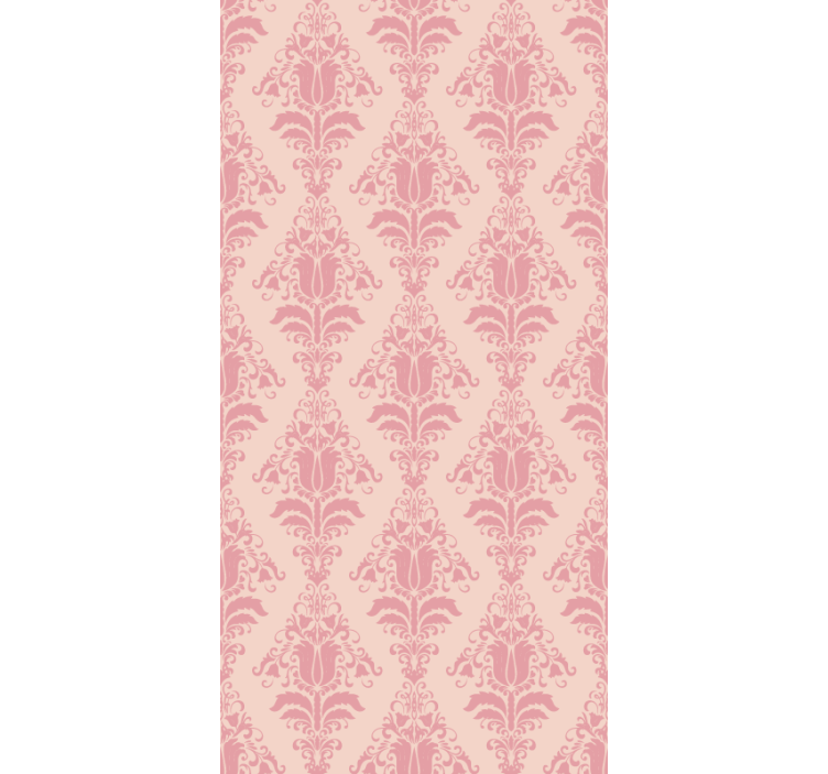 Elegant roller blind in pink floral design - TenStickers