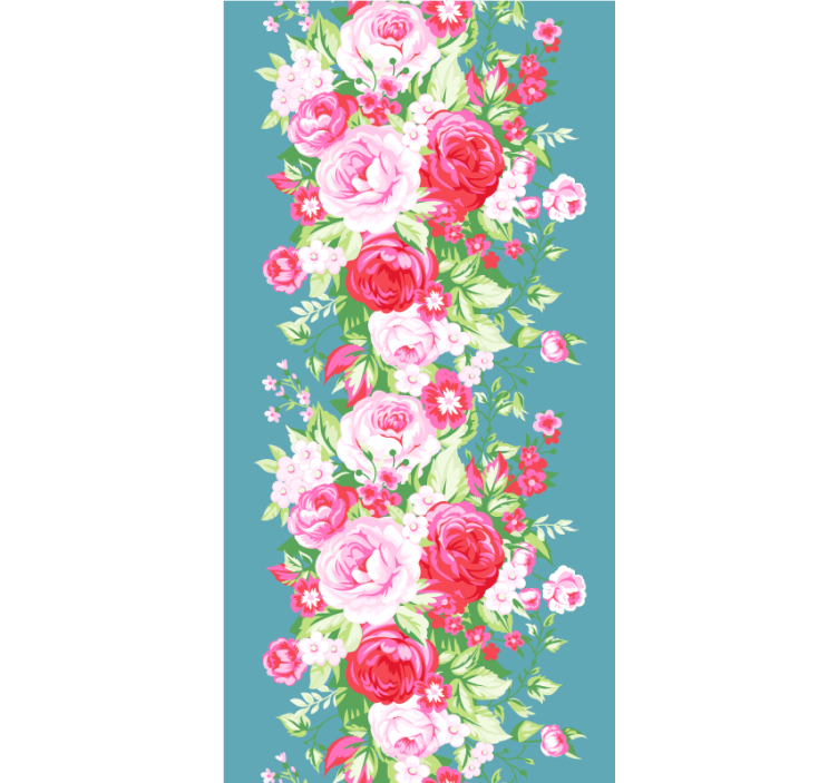 Roses and Blossoms flower roller blind - TenStickers