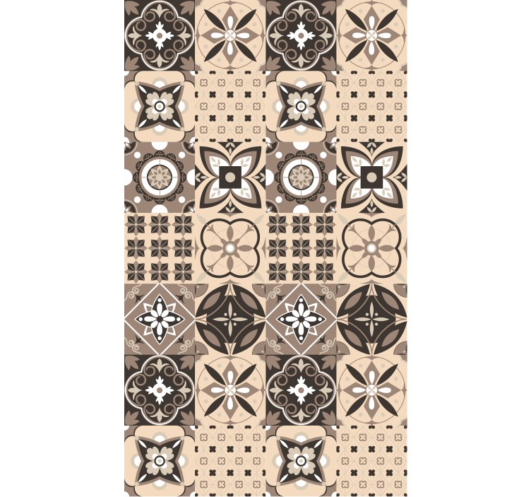 Ornate Tile Patterns texture and pattern roller blind - TenStickers