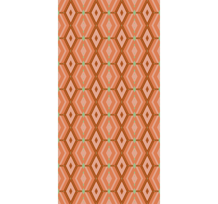 30s autumnal tints geometric Classic blind - TenStickers