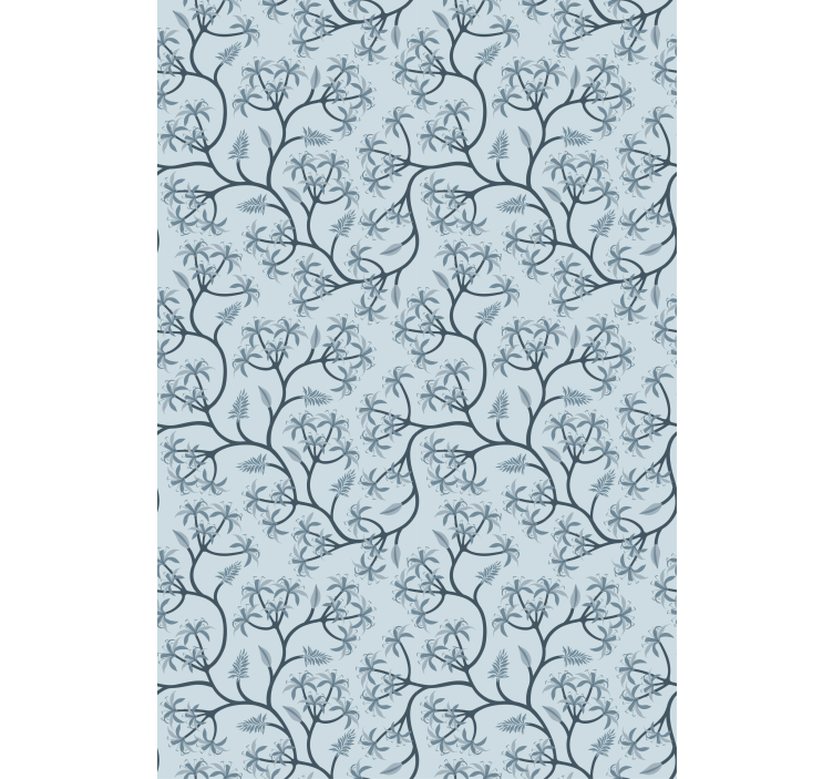 Elegant Botanical Pattern flowers and plants roller blind - TenStickers