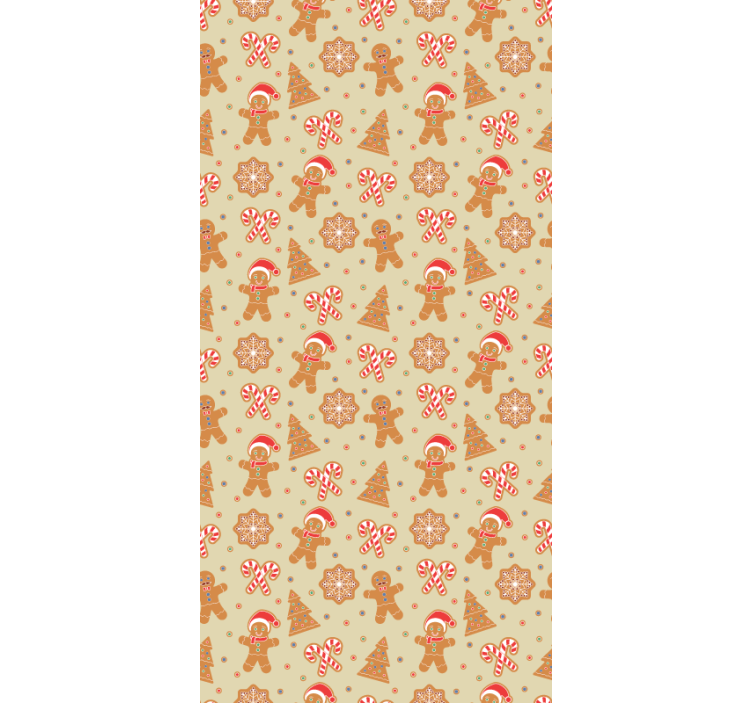 Gingerbread holiday cheer original roller blind - TenStickers