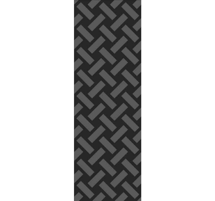 Geometric black squared pattern Texture blind - TenStickers