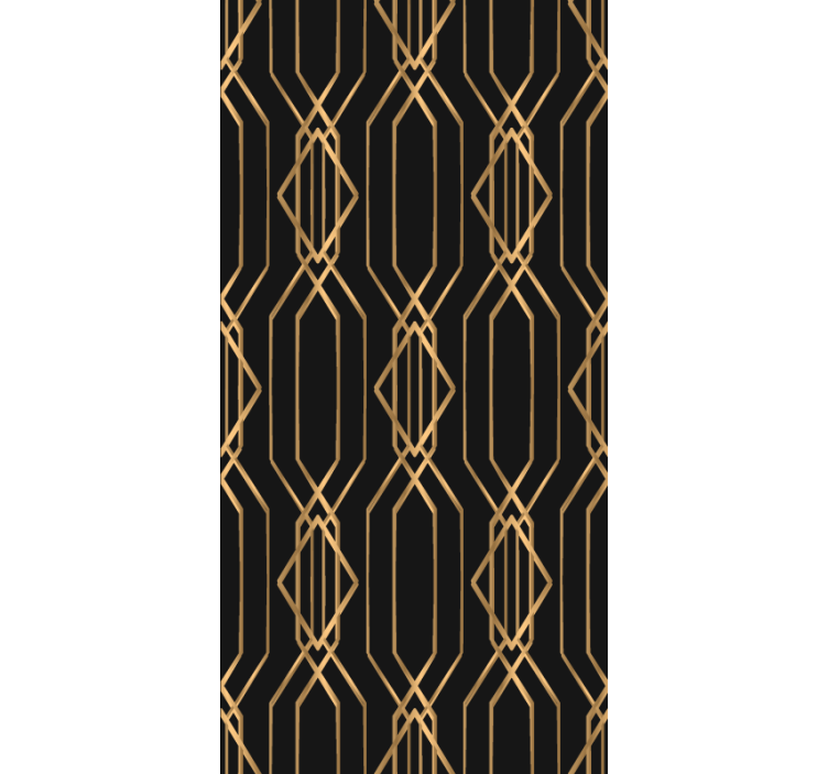Geometric black Texture and pattern blind - TenStickers