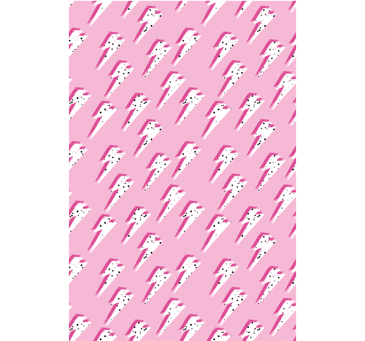 Pink lightning bolt Teenage blind - TenStickers