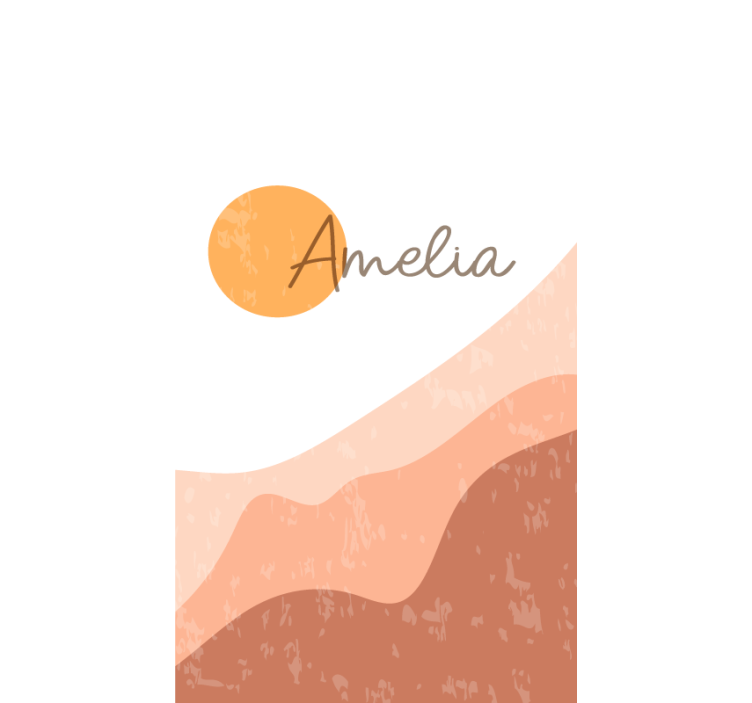 "Boho" sunset abstraction Custom window shade - TenStickers