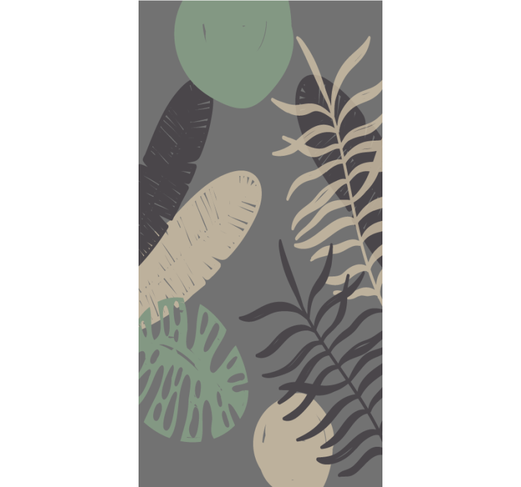 "Boho" style jungle  flowers and plant blind - TenStickers