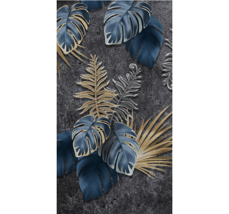 Tropical Foliage Arrangement flowers and plants roller blind - TenStickers