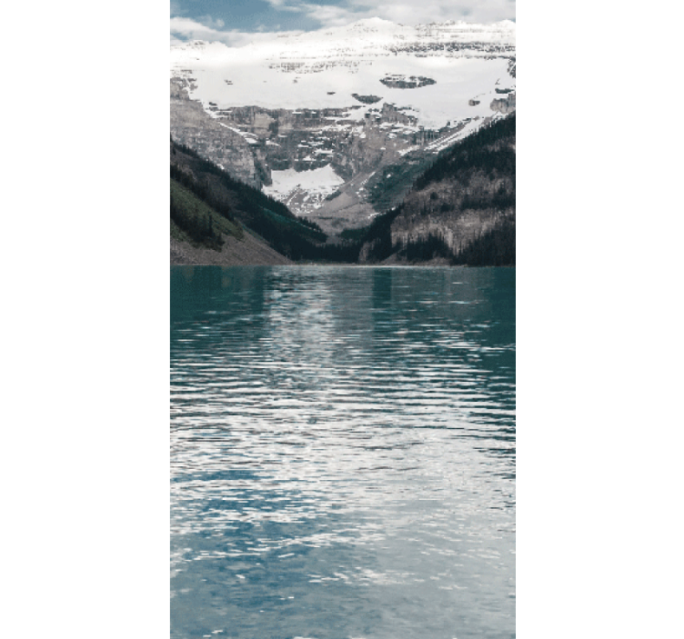 3D mountain landscape river roller blind - TenStickers