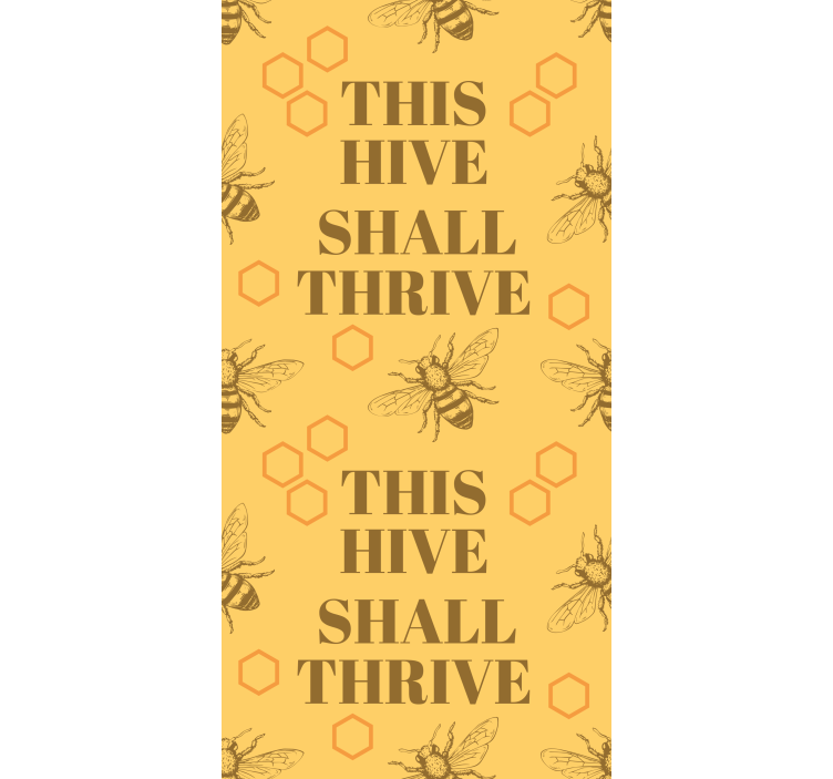 This hive shall thrive bee illustration blind - TenStickers