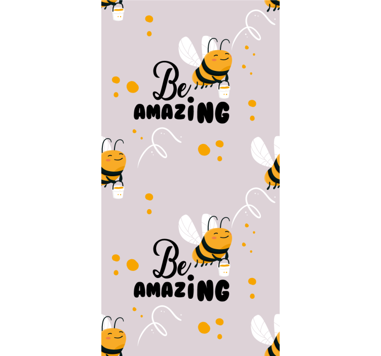 "Bee amazing" illustration Nursery blind - TenStickers