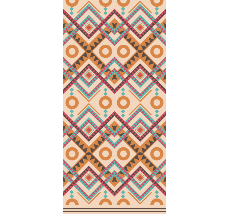 Multicolored diamonds pattern window blind - TenStickers