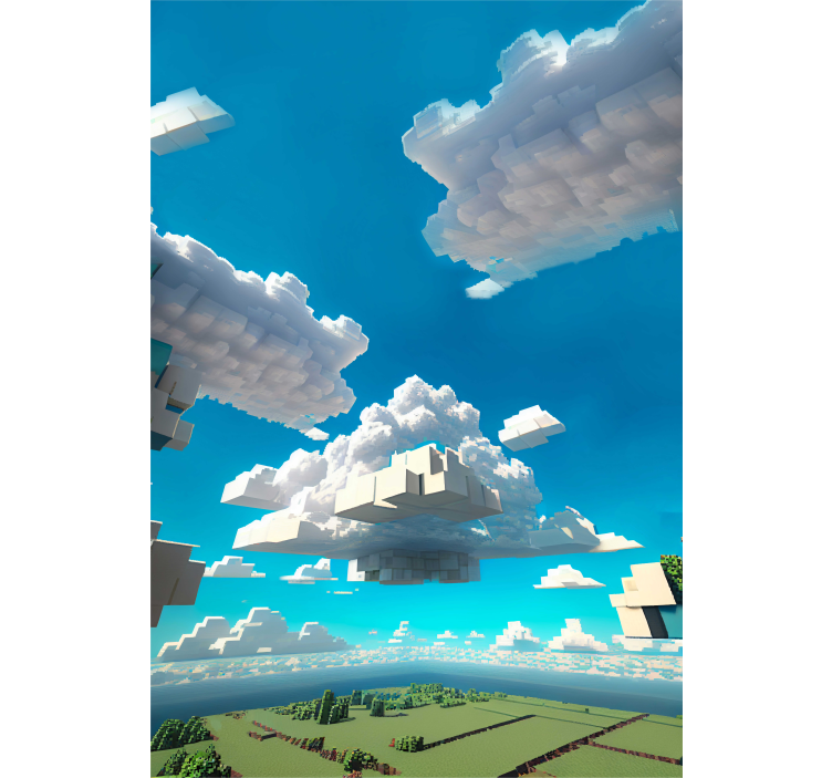 Sky of cubes Childrens blind - TenStickers