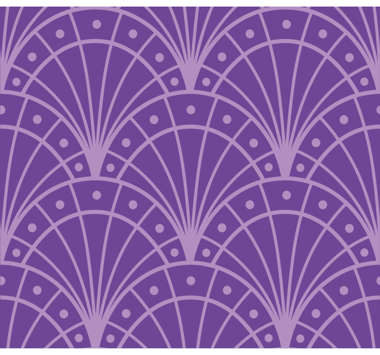 minimalist lilac artdeco Living room blind - TenStickers