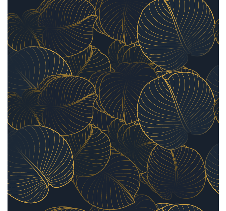 Big leaves pattern Elegant blind - TenStickers