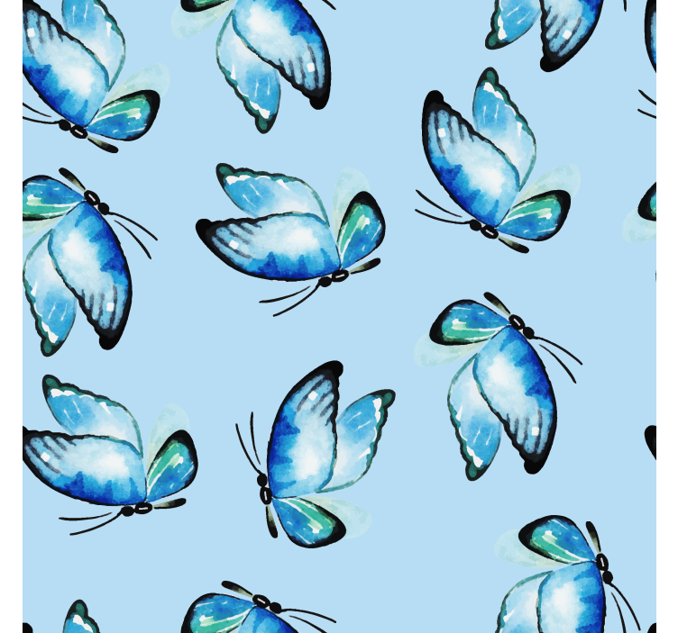 Blue shades Butterflies blind - TenStickers