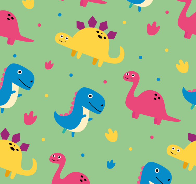 Colorful style dinosaur roller blind - TenStickers