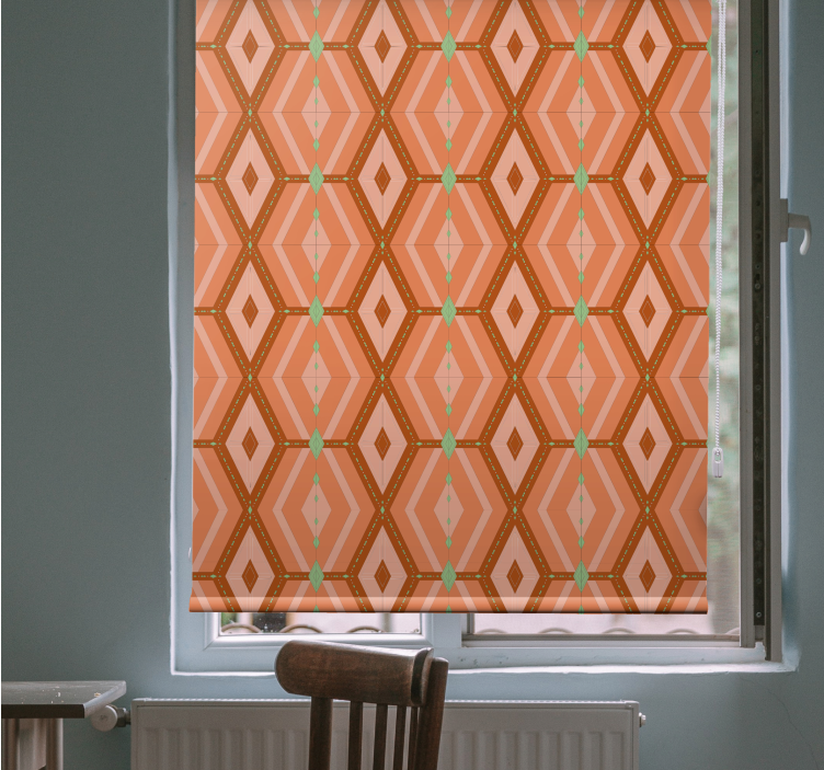 30s autumnal tints geometric Classic blind - TenStickers
