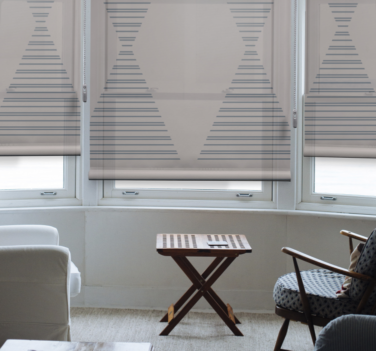 Elegant striped pattern modern roller blind - TenStickers