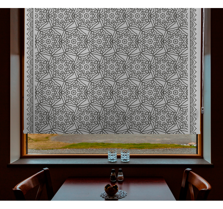 Abstract arabic tile style and pattern blind - TenStickers