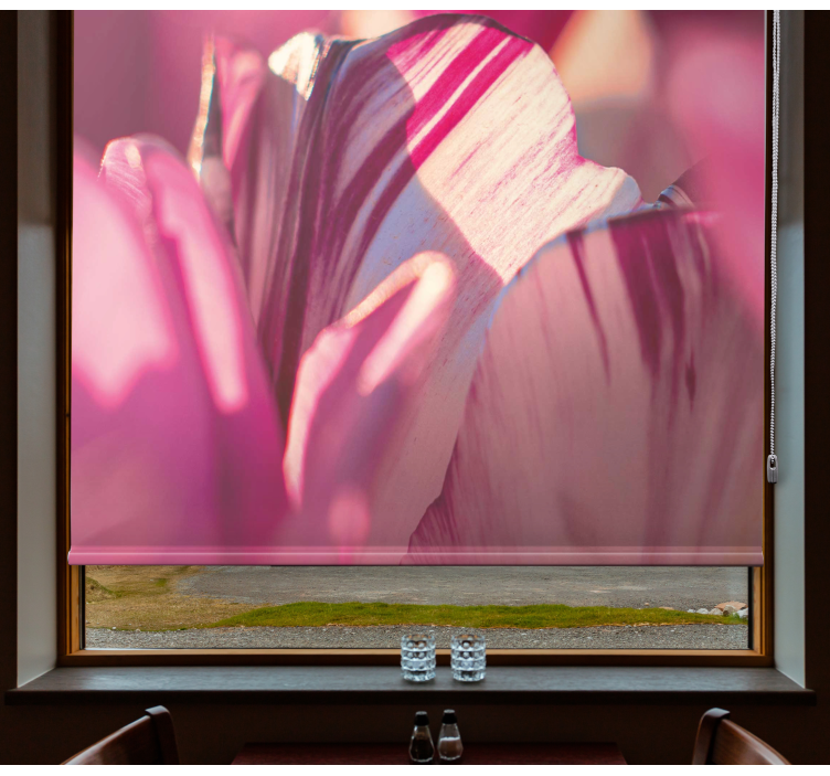 Abstract Floral Essence coloured roller blind - TenStickers