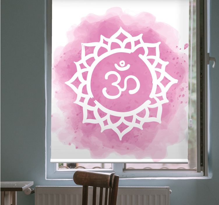 Beautiful Crown Chakra Symbol Zen blind - TenStickers