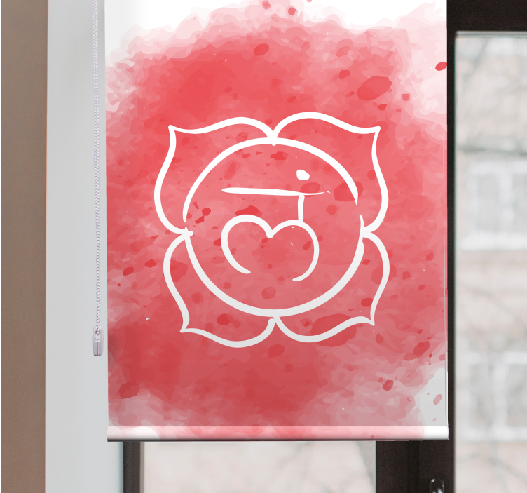 Beautiful Root Chakra Symbol Zen blind - TenStickers