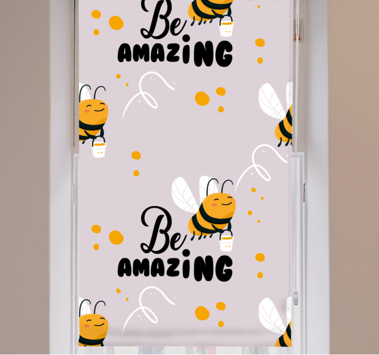 "Bee amazing" illustration Nursery blind - TenStickers