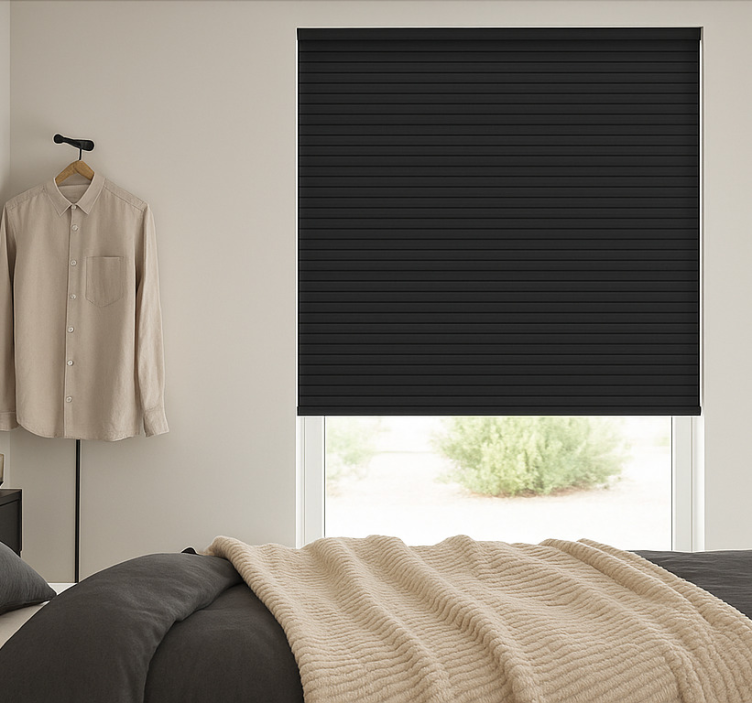 Blackout Pleated Shade teenage bedroom roller blind - TenStickers
