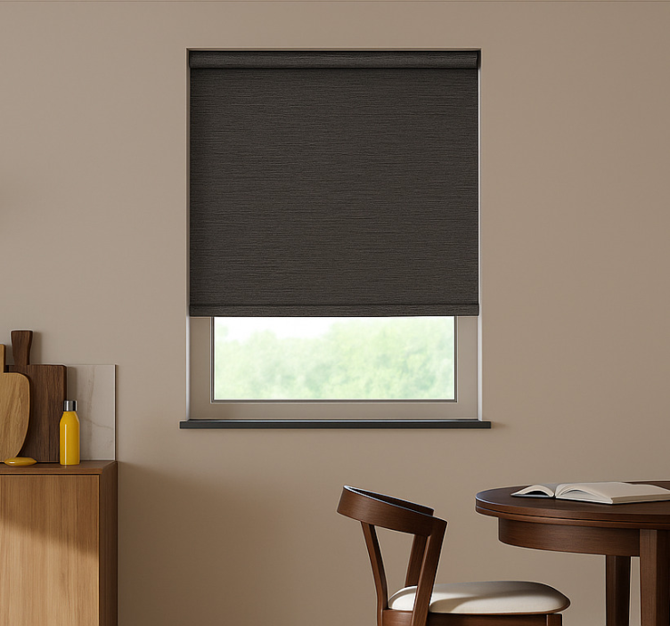 Brown beech tree effect  dining room roller blind - TenStickers