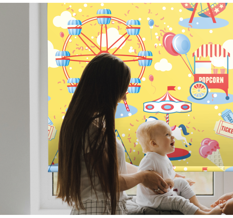 Carnival Joyride fun roller blind - TenStickers