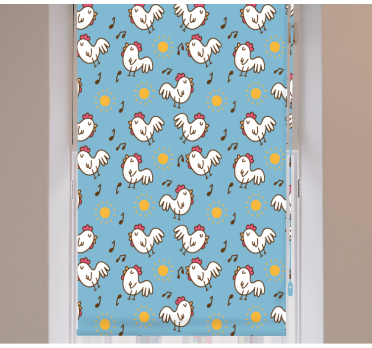 Cartoon chicken seamless Various animal blind - TenStickers