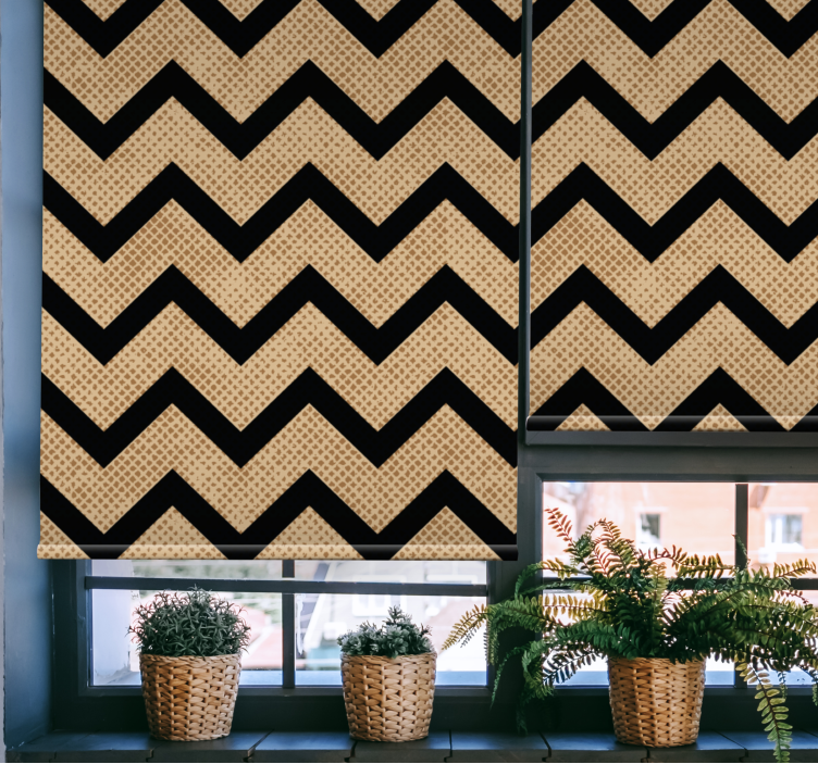 Chevron Patterned Shade texture and pattern roller blind - TenStickers