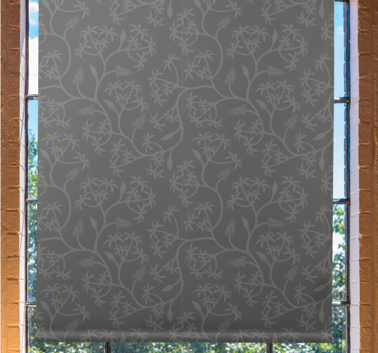 Classic style delicate grey trees blind - TenStickers