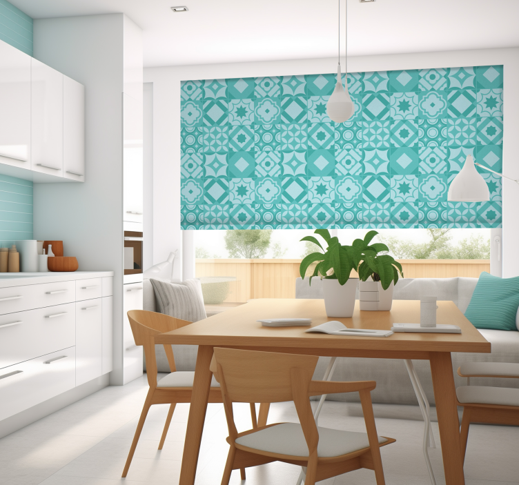 classic tiles Kitchen blind - TenStickers