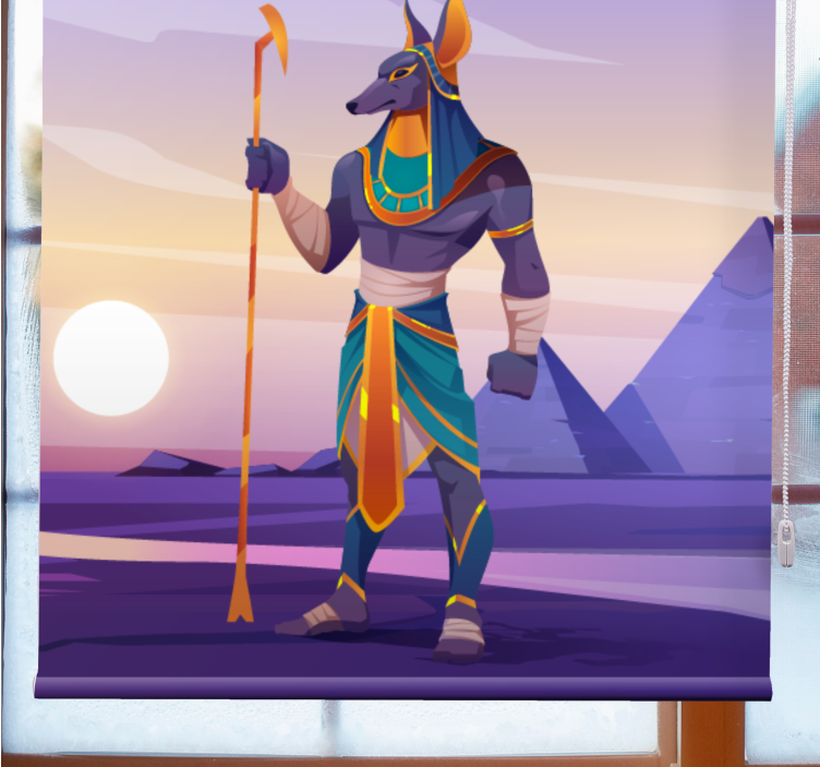 Colorful Recreation of Anubis Modern blind - TenStickers