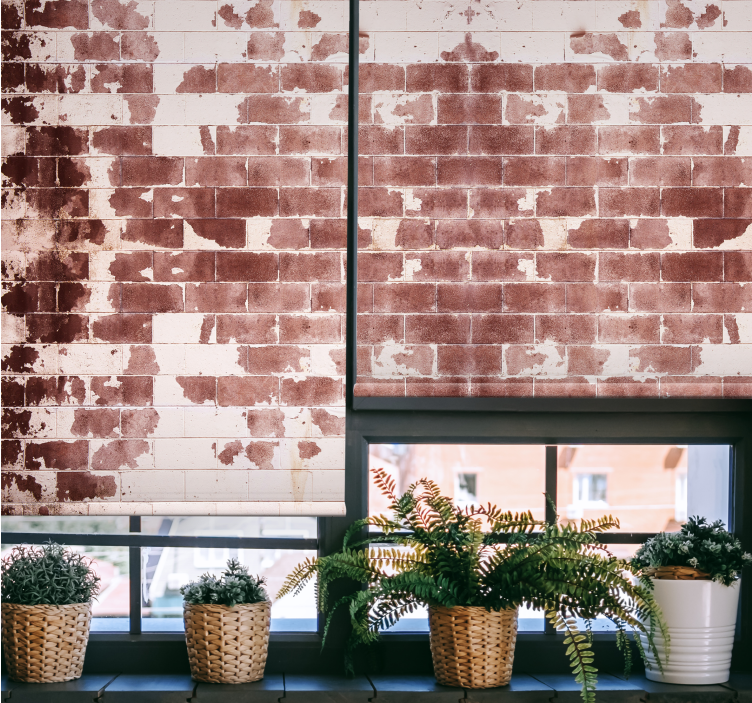 Country Brick Motif texture and pattern roller blind - TenStickers