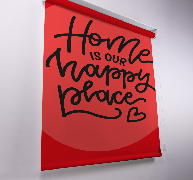 Cute black text  Living room blind - TenStickers