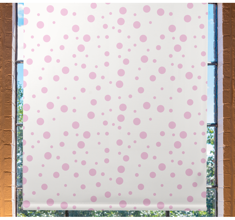 Cute pink dots Teenage blind - TenStickers