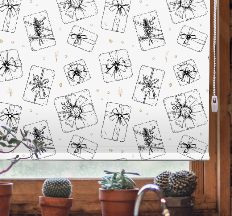 Delicate Gift Design roller blind - TenStickers