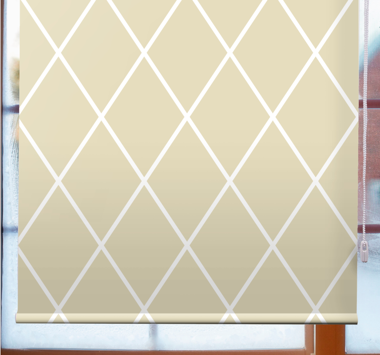 Diamond Pattern Elegance modern roller blind - TenStickers