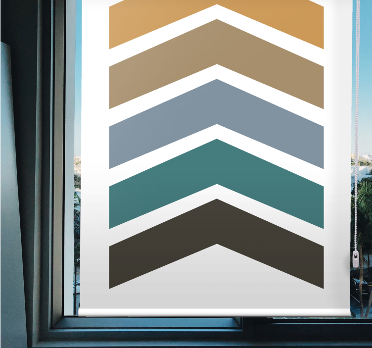 Earth colors arrow nordic Living room blind - TenStickers