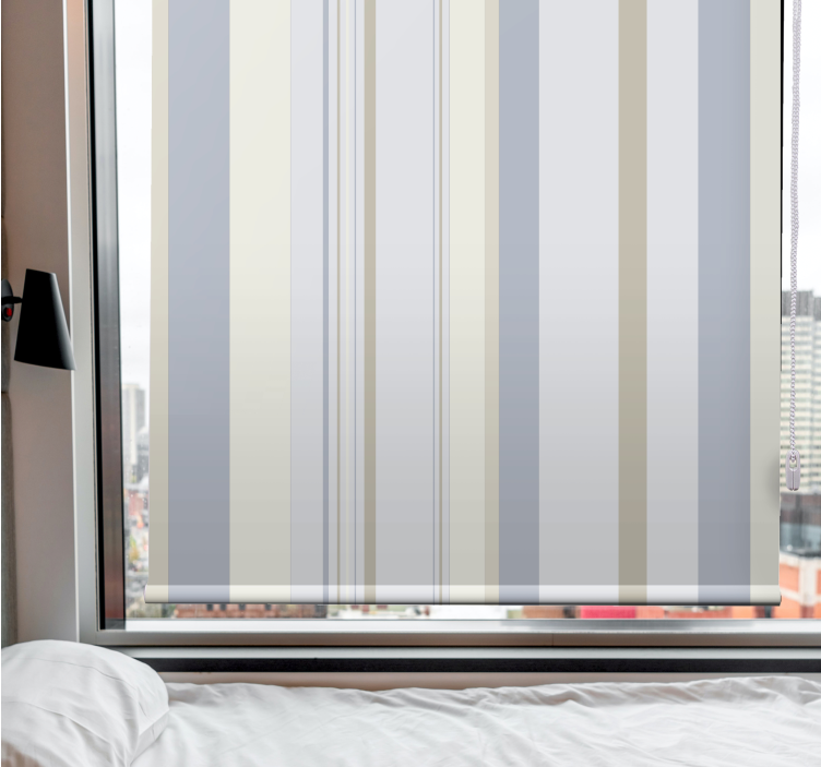 Modern vertical stripes elegant roller blind - TenStickers