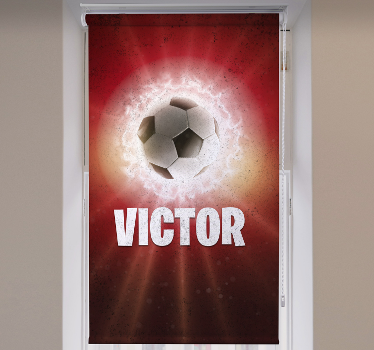 Fire ball with name Football blind - TenStickers