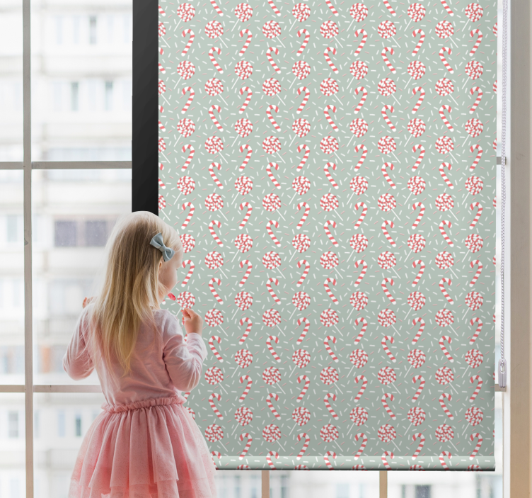 Floral Patterned Design flowers and plants roller blind - TenStickers
