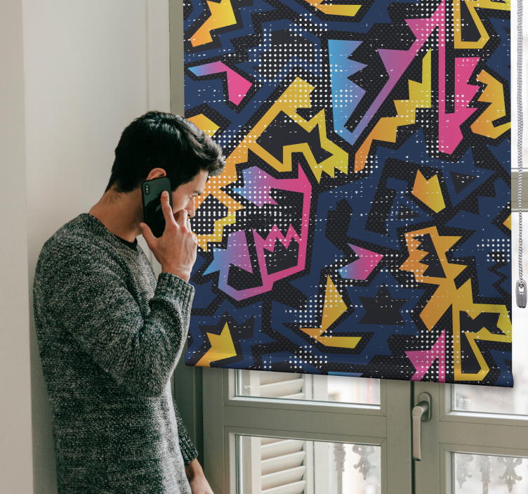 Geometric Graffiti Teenager blind - TenStickers