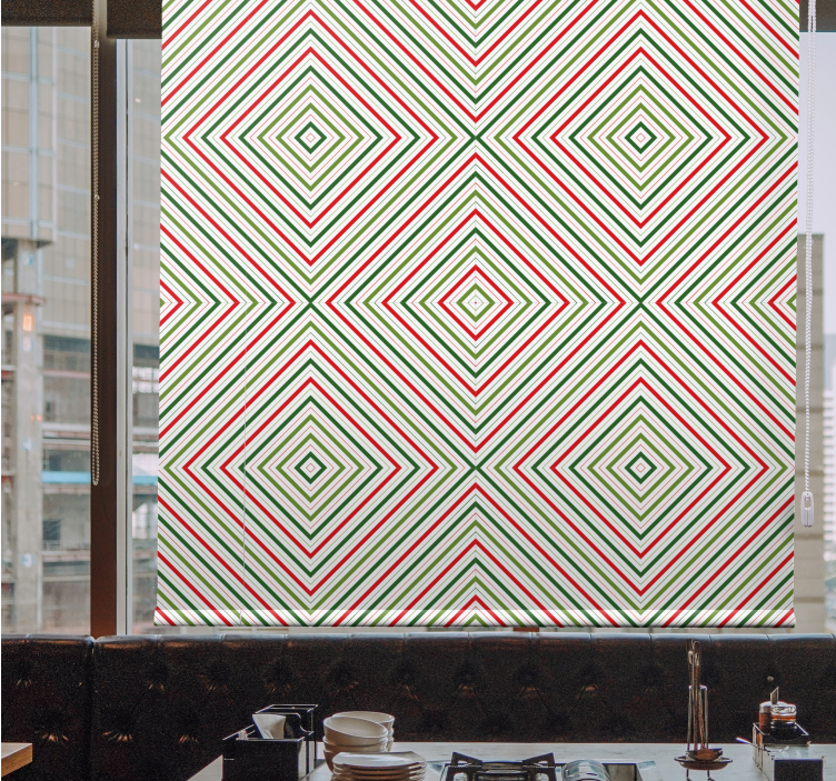 Geometric Styled Forms texture and pattern roller blind - TenStickers