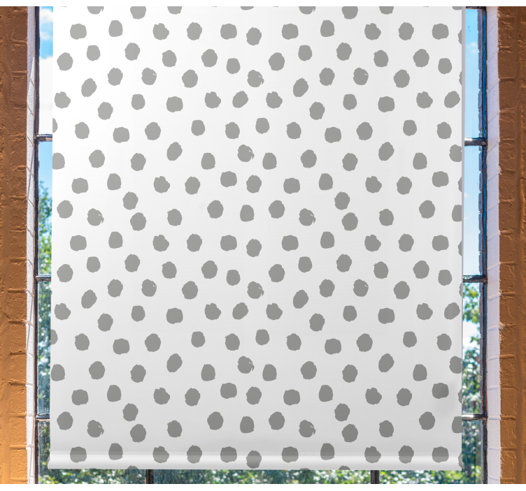 Grey dots on a white background texture blind - TenStickers